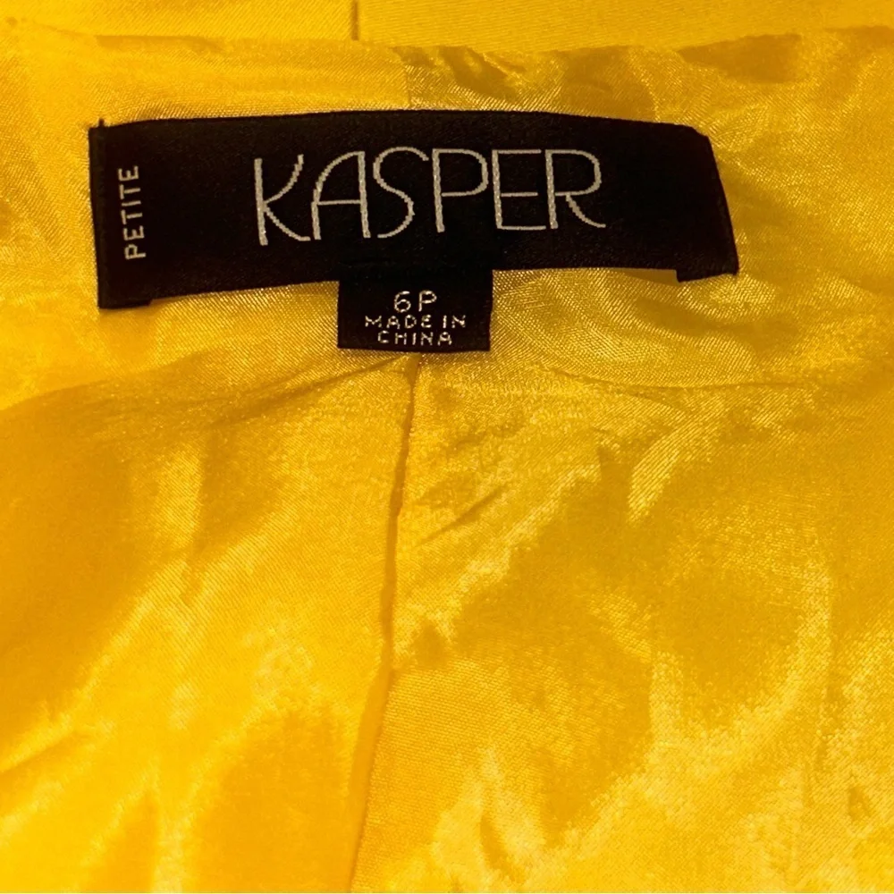 🍀 3 for $25 Kasper Retro Yellow Blazer Vintage